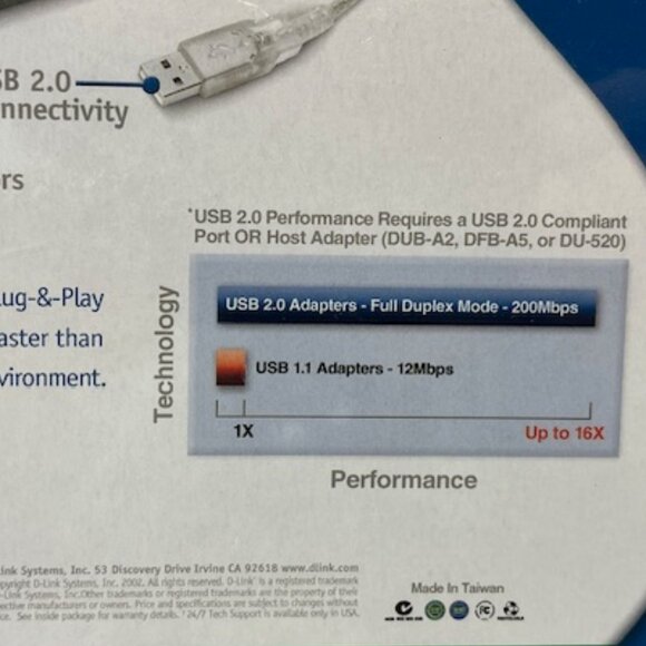 NEW D-Link USB 2.0 Fast Ethernet Adapter DUB-E100 - Picture 5 of 7